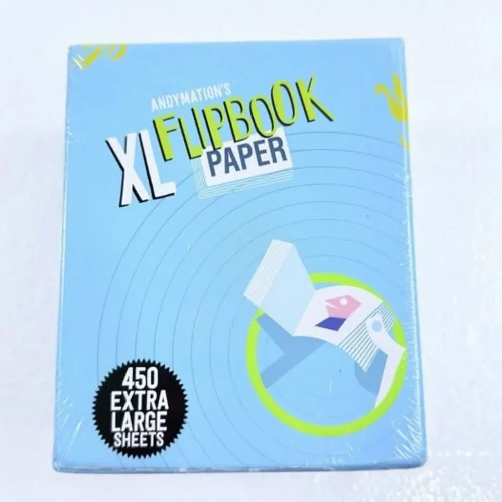 Andymation Lightpad & XL Flipbook Paper 450 Sheets Animation NEW SEALED